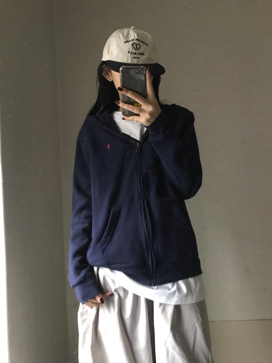 폴로 네이비 후드집업 상품이미지2