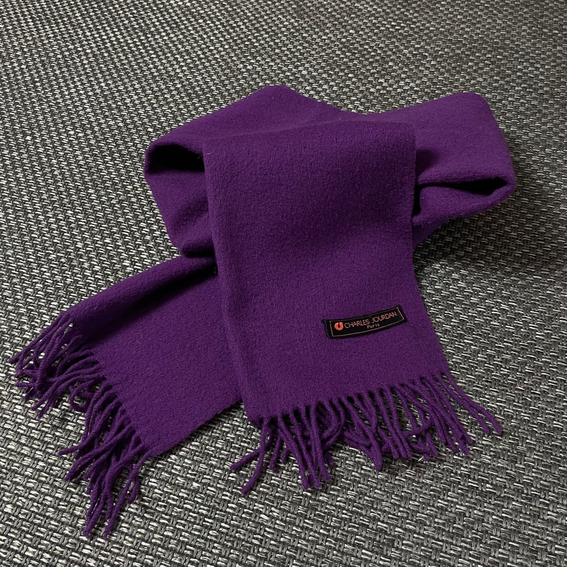 찰스조던 딥퍼플 울 머플러 상품이미지3