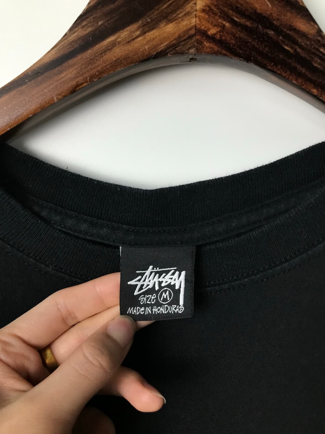 스투시 스탁로고 블랙 롱슬리브 긴팔티 상품이미지8