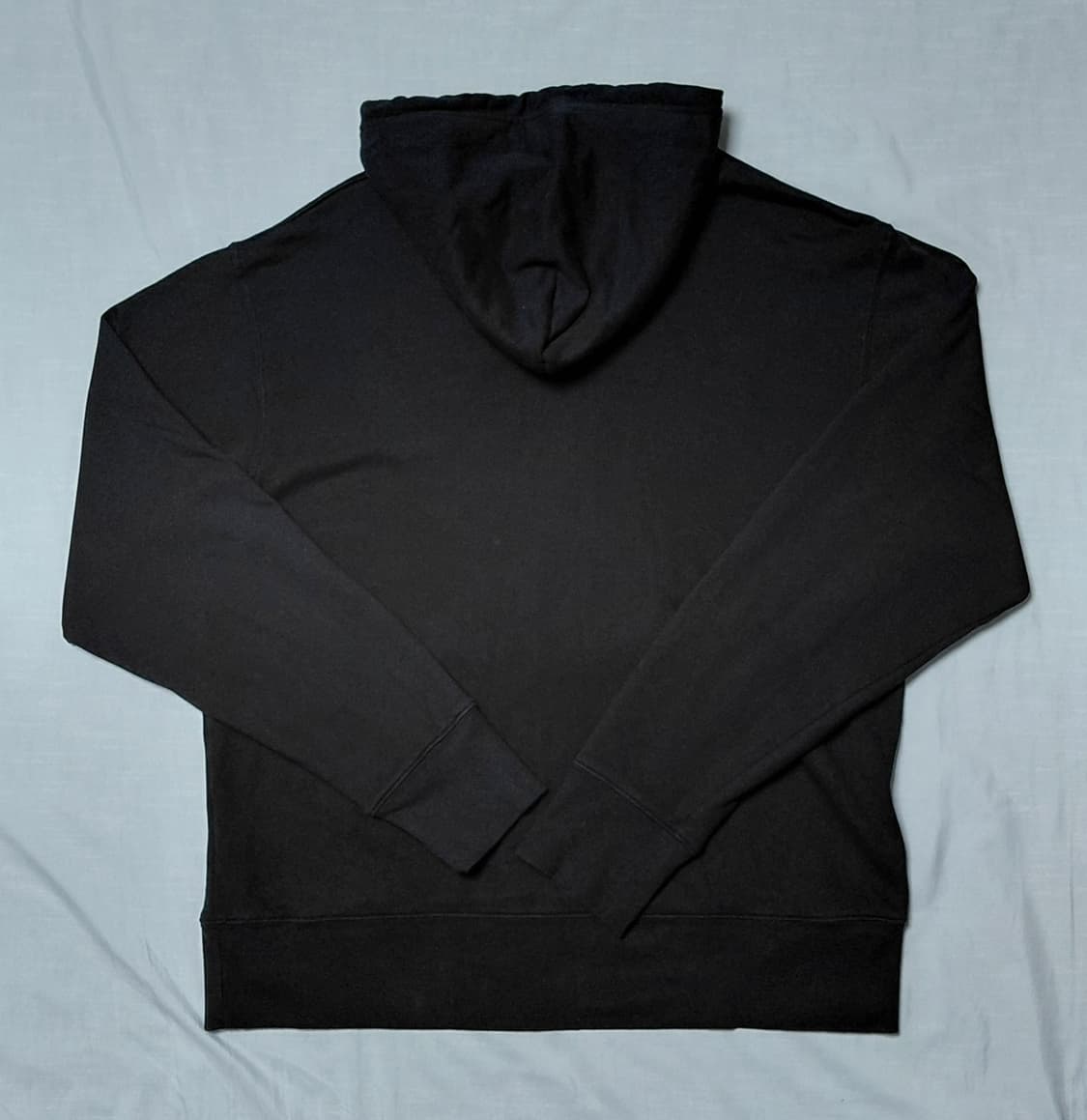 [L] 알파 인더스트리 빅로고 블랙 후드티 (기모X) 상품이미지7