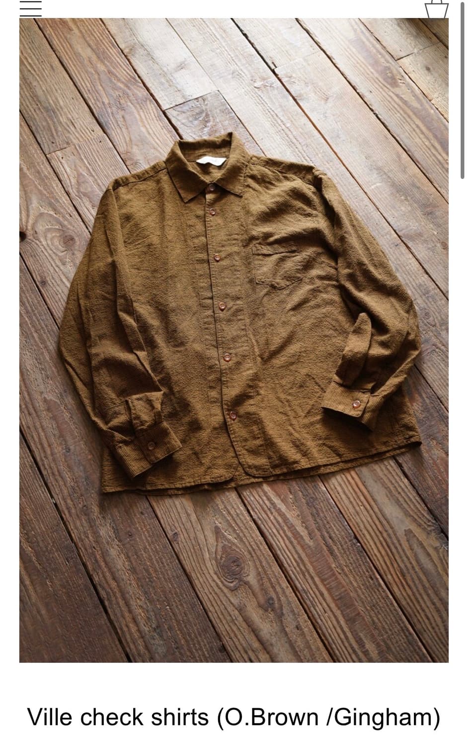 wardrobe41(워드로브41) Ville check shirts 상품이미지2