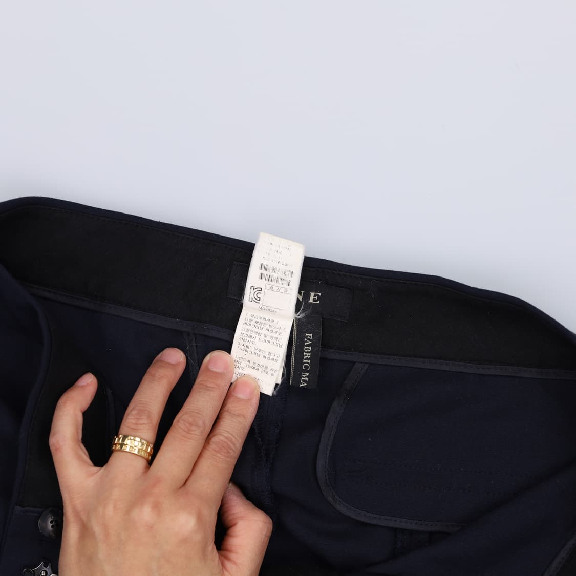 허리단37 한섬마인 슬랙스 팬츠 0123H2 상품이미지5