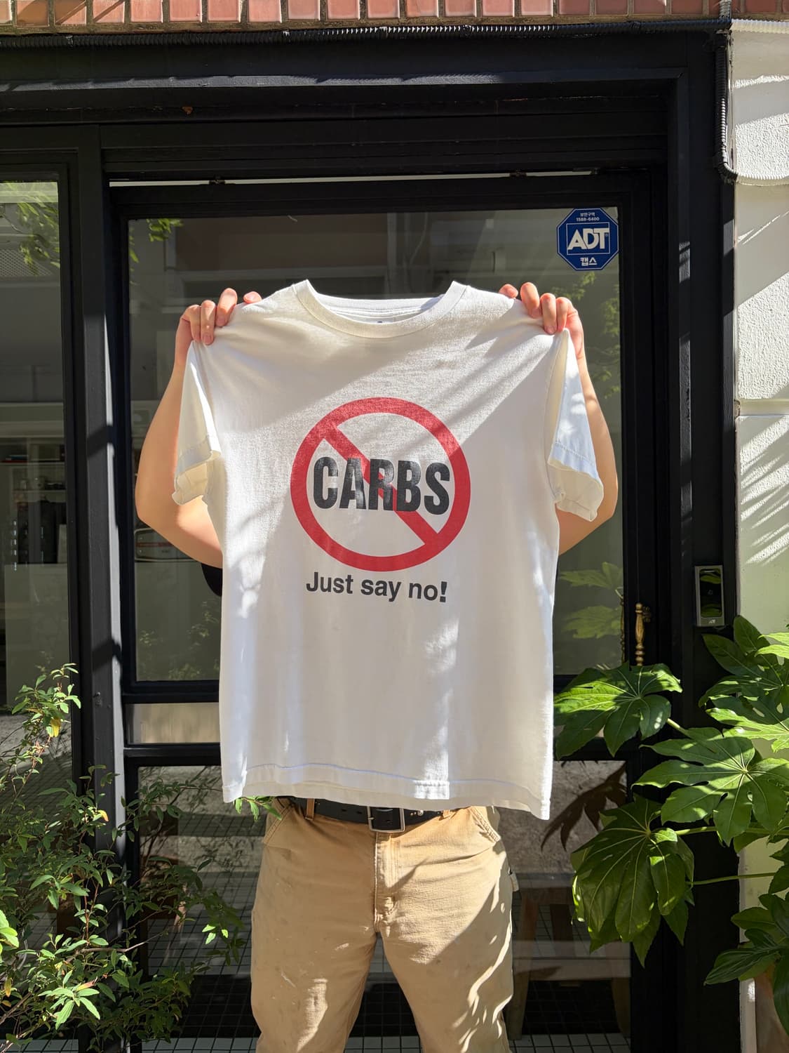 00‘s Carbs Just say no! Parody T-shirt 상품이미지9