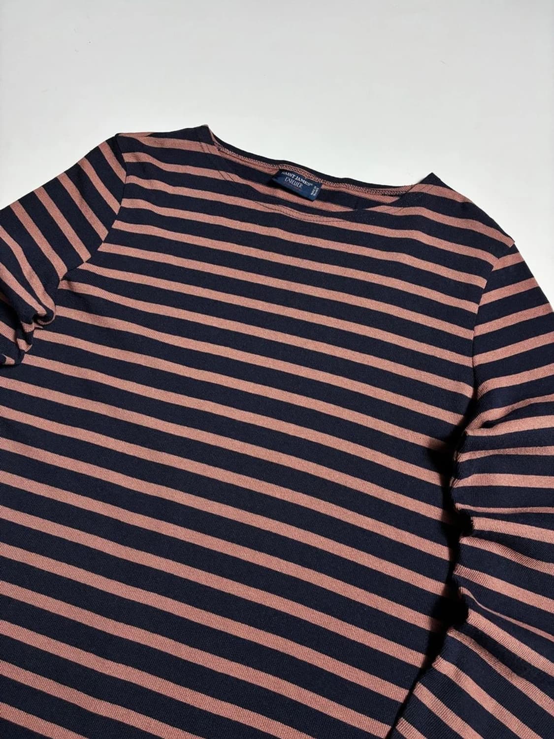 세인트제임스 스트라이프 로고 패치 롱 슬리브 R2299 상품이미지2