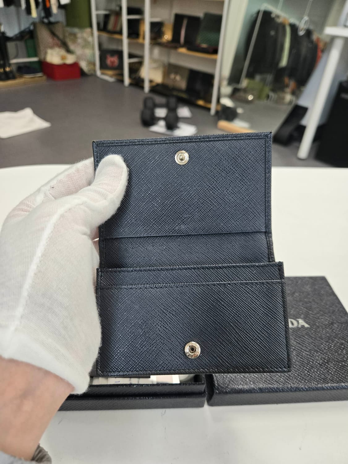 [40%할인] 프라다 사피아노 카드 반지갑 상품이미지5