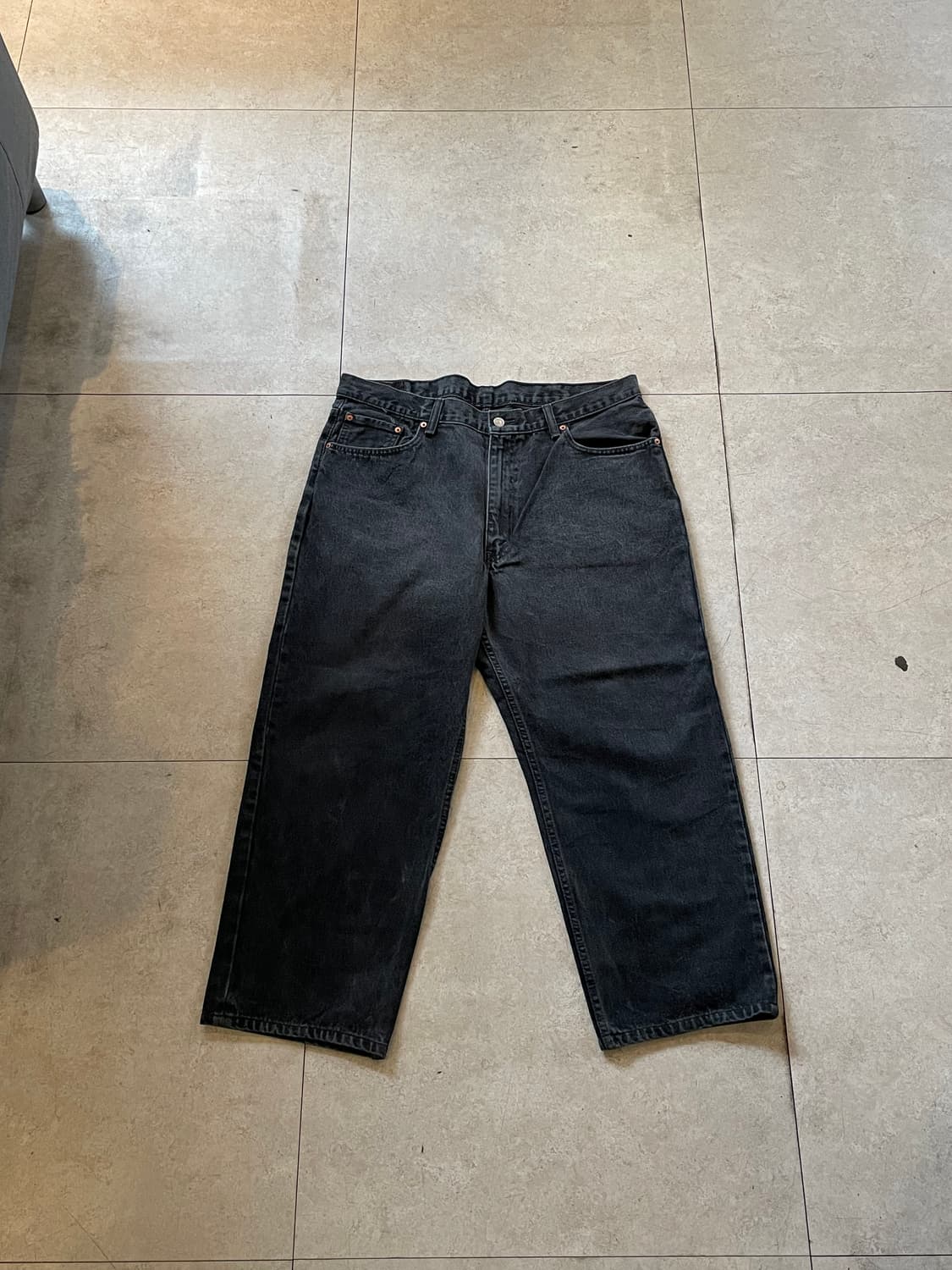 리바이스 550 흑청 데님팬츠 상품이미지5