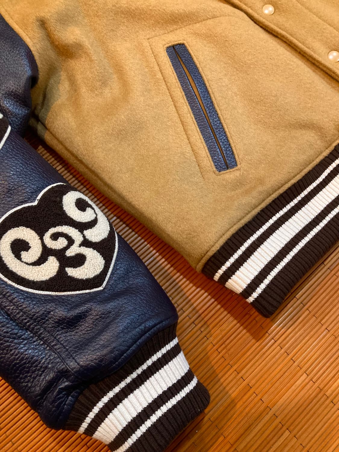 아카이브볼드 카우 레더 스타디움 자켓 상품이미지6