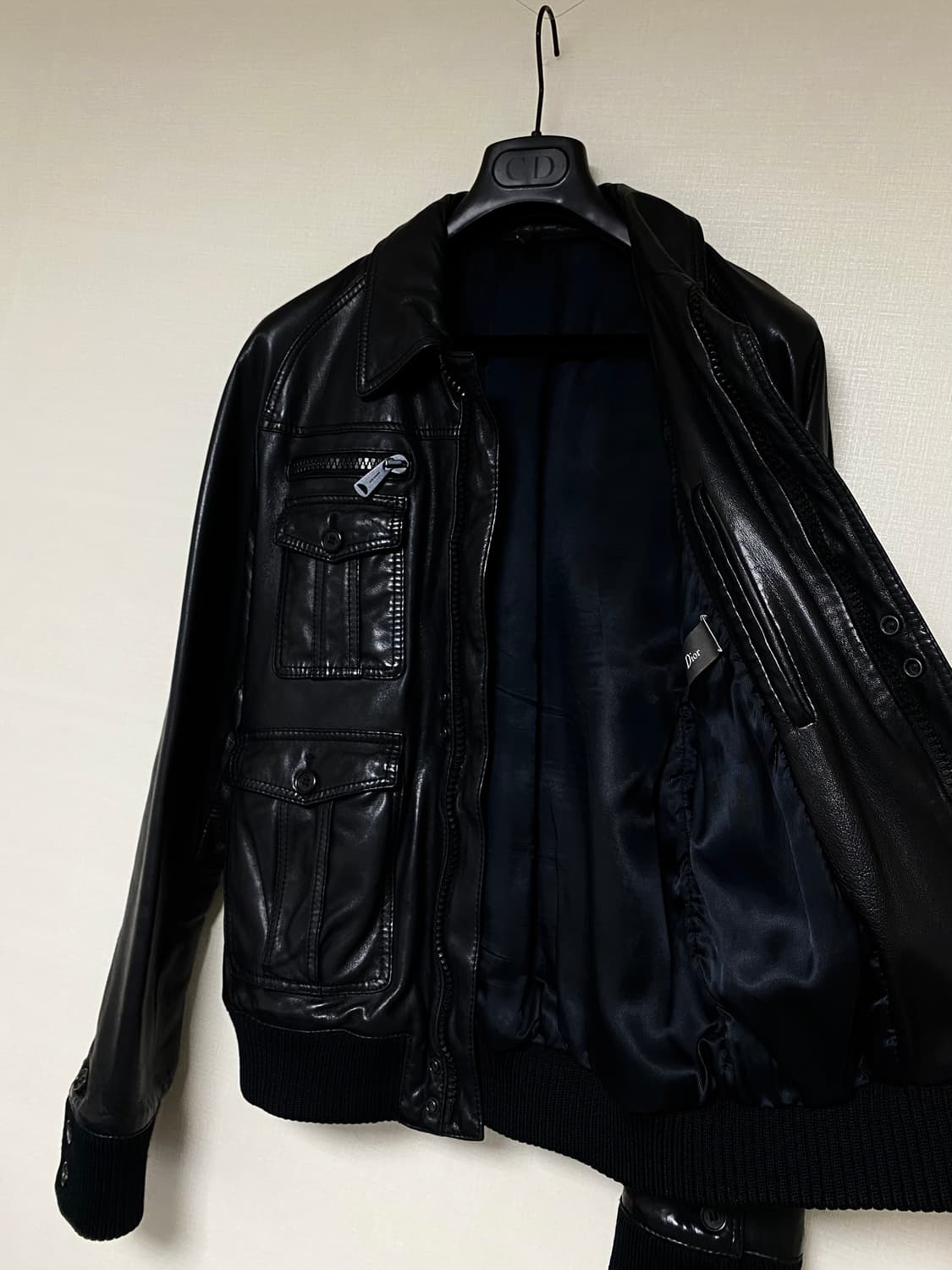 2006FW Dior HOMME LEATHER JUMPER 상품이미지4