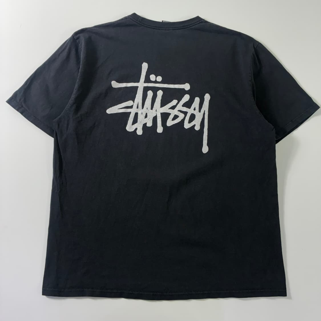 Stussy  스투시 베이직 블랙 반팔티셔츠  상품이미지2