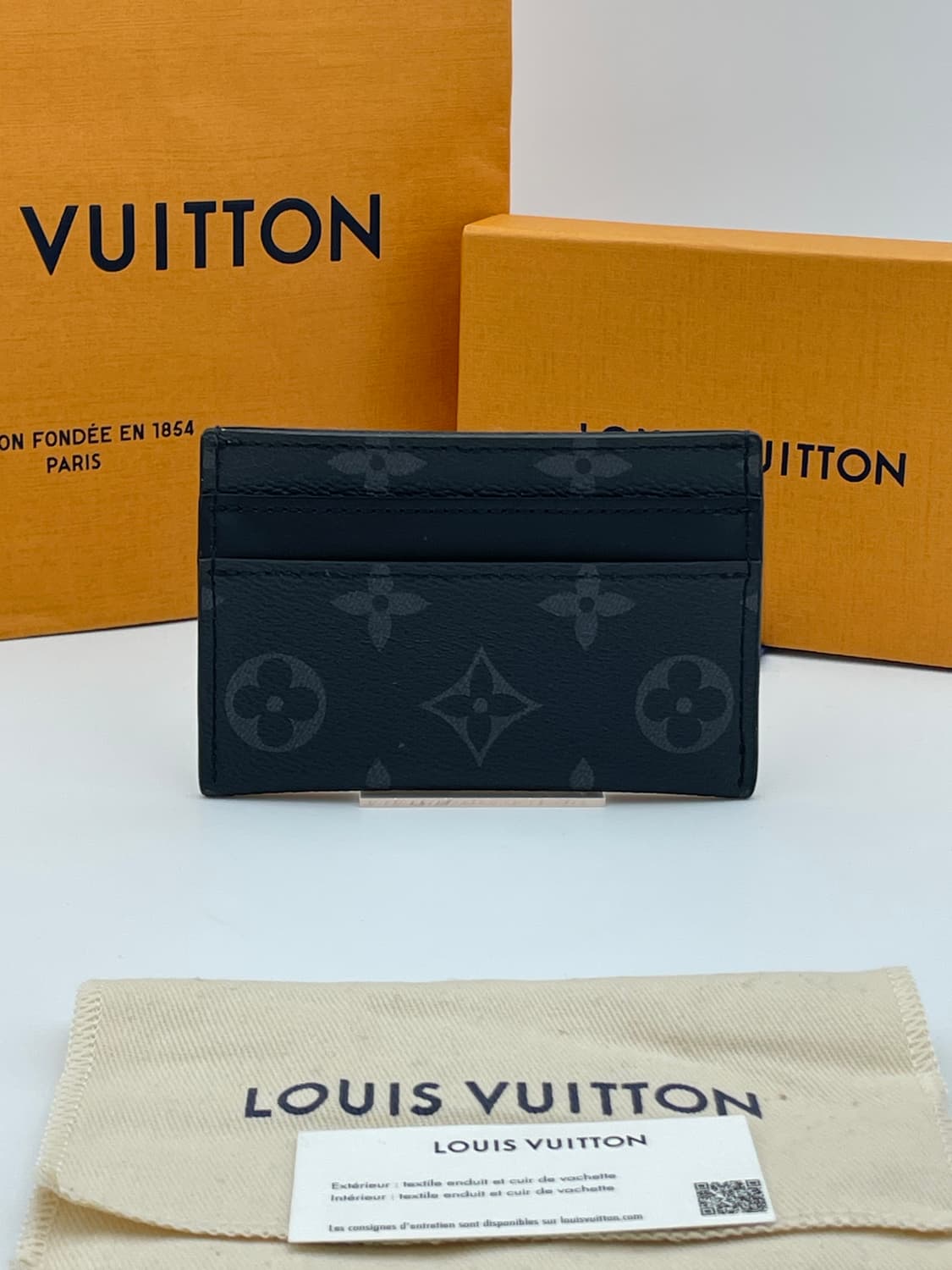 [ 풀구성 / 새상품급 ] 루이비통 이클립스 카드지갑 블랙  상품이미지3