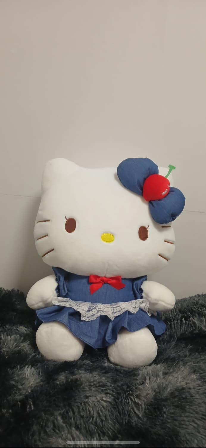 데님체리 대형 키티인형 상품이미지1