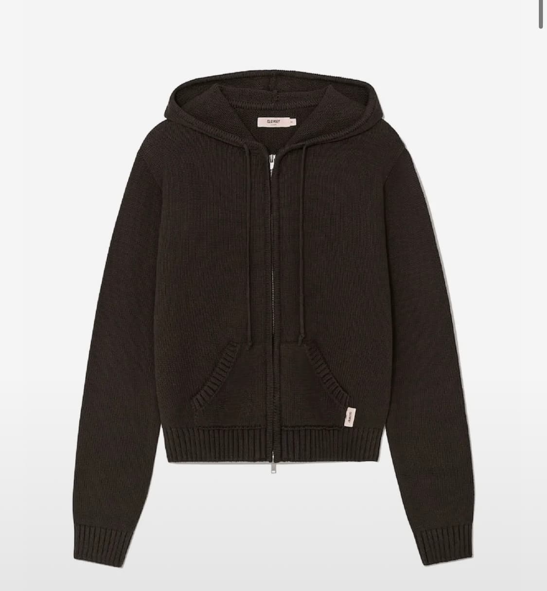 글로니 니트집업 G CLASSIC KNIT ZIP UP (브라운) 상품이미지1