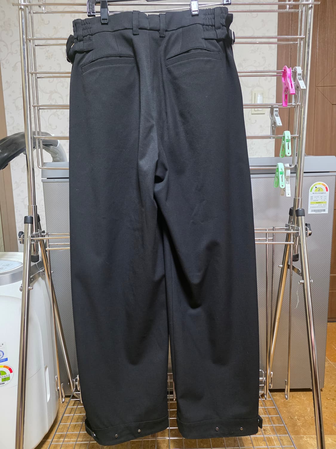 송지오옴므 버튼스냅 와이드 슬랙스 팬츠 상품이미지7