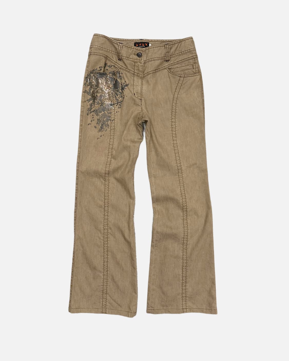 printing detail boot-cut pants 상품이미지1