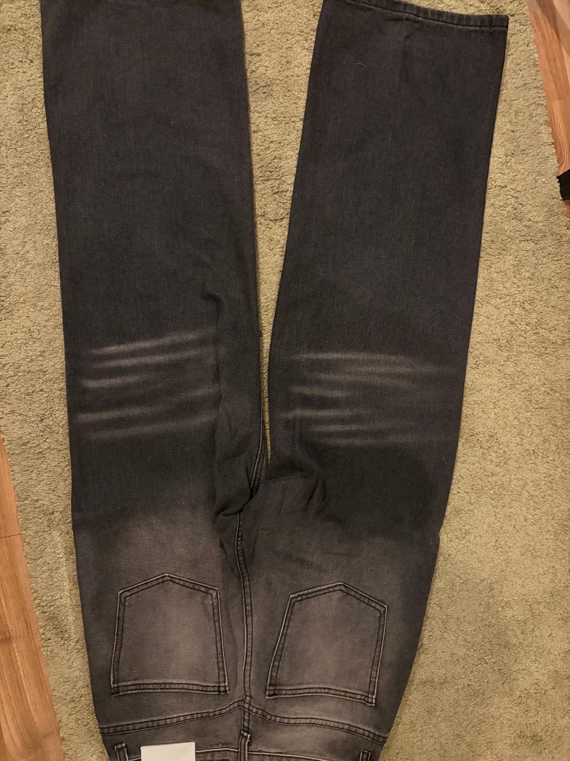 디엔에스알 시그니처 와이드 데님팬츠 블랙 사이즈 S 상품이미지1