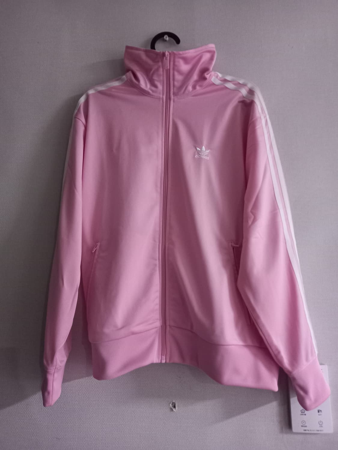 아디다스 파이어버드 딸기우유 연핑크 트랙탑 저지 져지집업 95/M 상품이미지1