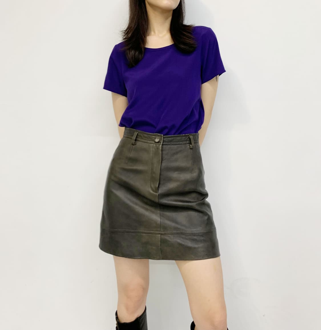 dkny 실크 반팔티 상품이미지1