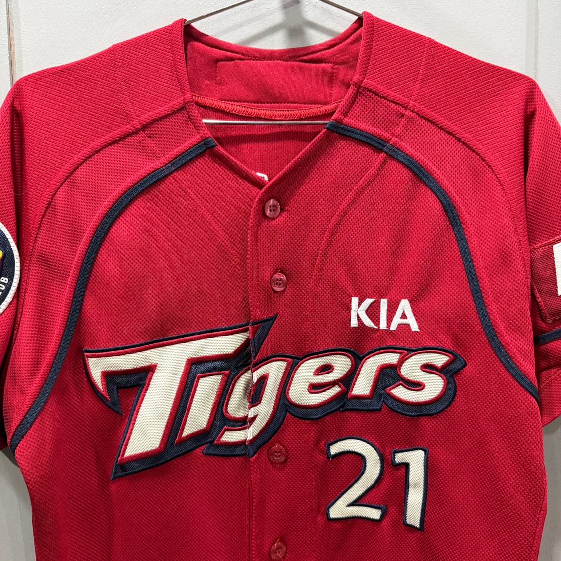 90 위팬 기아타이거즈 야구팀 21 윤석민 마킹 유니폼 져지 반팔 티셔츠 상품이미지3