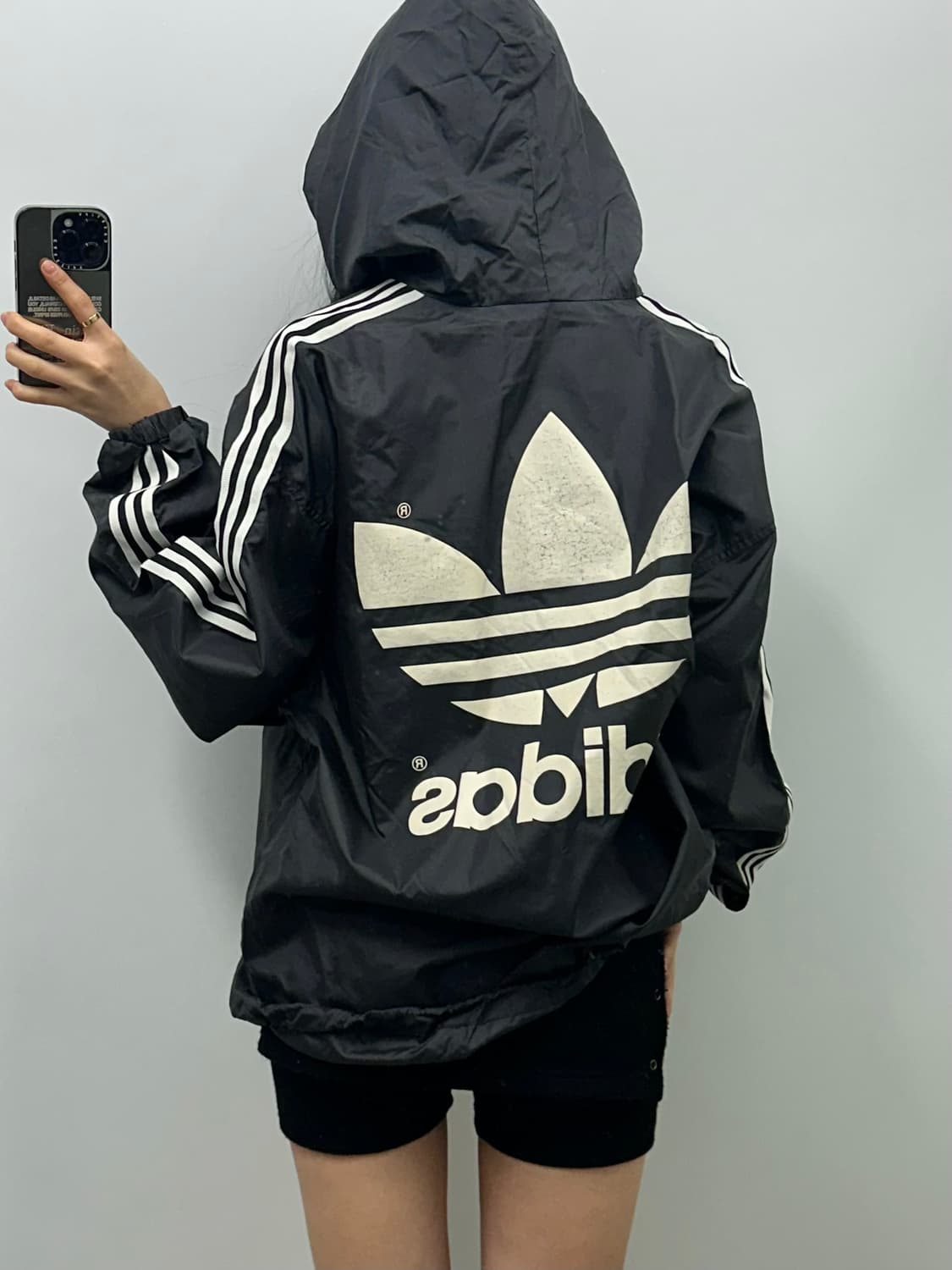 아디다스 일판 빅 트레포일 웜업 후드티 상품이미지2