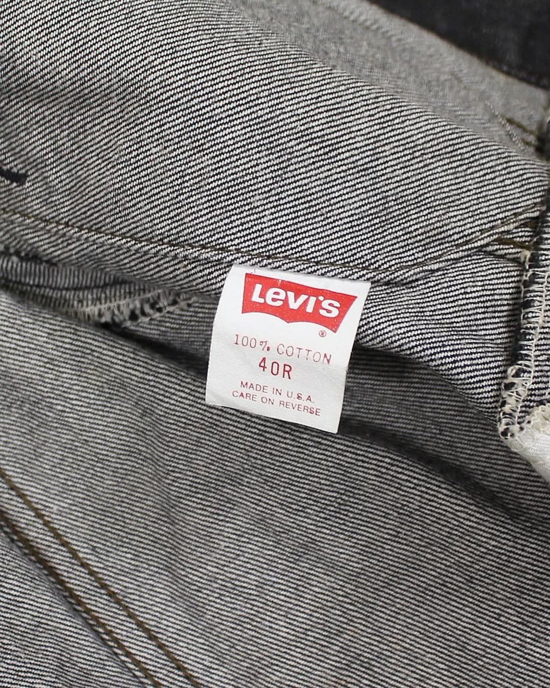 1987 USA 리바이스 70506-0259 선염색 블랙 데님 자켓 상품이미지6