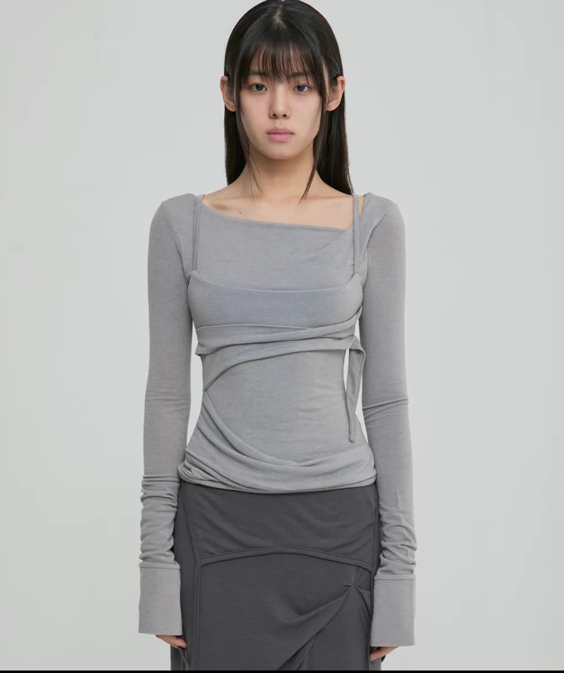 플레어업 슬리브+치마(블랙) 세트 상품이미지1