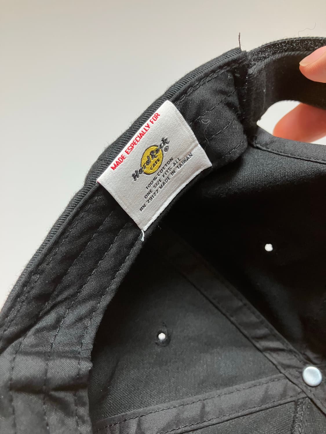 하드락카페 아카풀코 블랙 볼캡 6패널캡 모자 상품이미지4