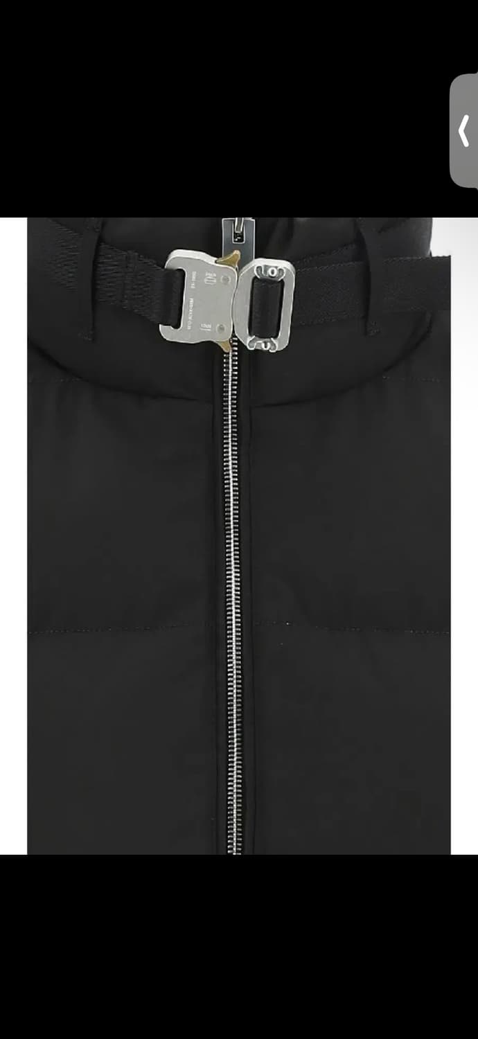 1017ALYX 9SM 알릭스 롤러코스터 버클 패딩베스트블랙 XL 상품이미지5