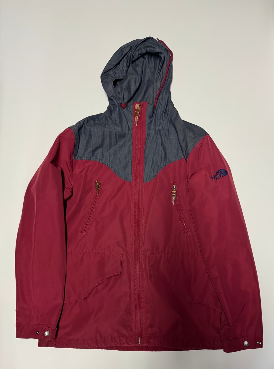 노스페이스 파이크스픽 코튼 혼방 후드 바람막이 자켓 L ~ XL 상품이미지1