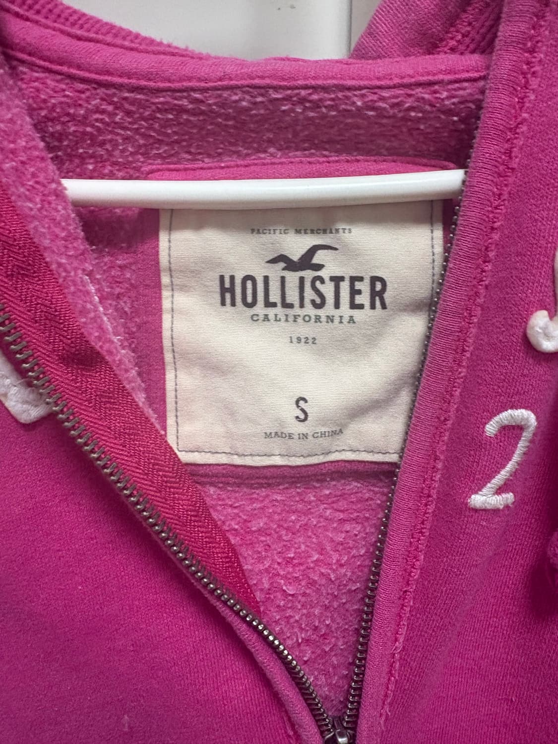 홀리스터 후드집업 핑크 s 상품이미지2