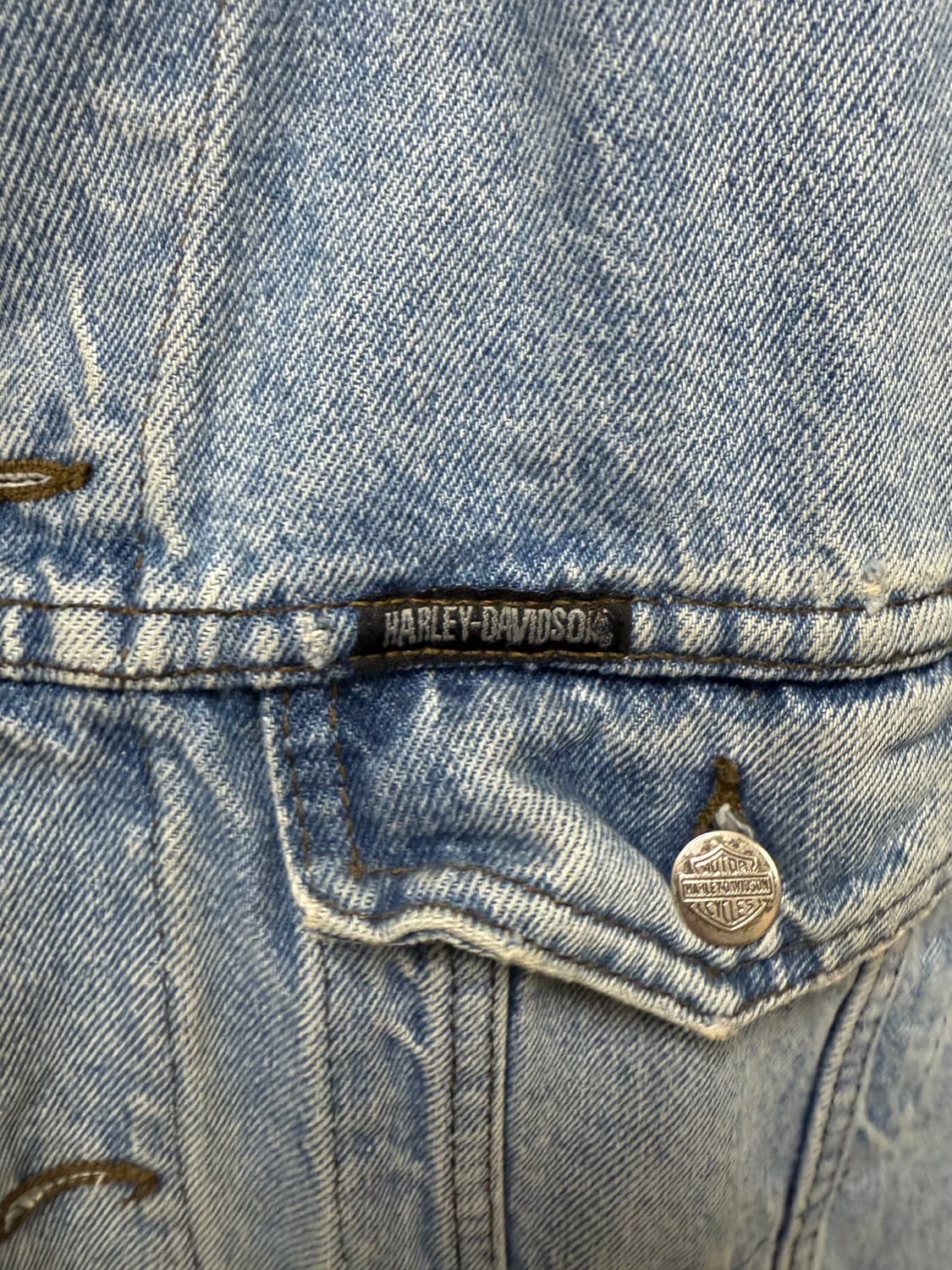 할리데이비슨 데님 베스트 상품이미지2