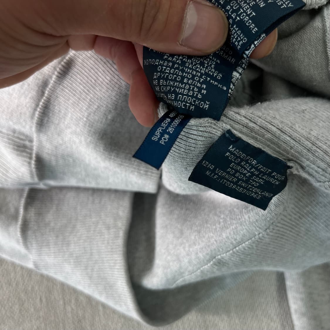 100 폴로랄프로렌 투웨이 그레이 니트집업 상품이미지7