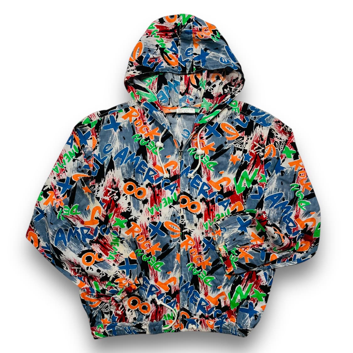 AMERICA Rock Graffiti Hoodie Zip-Up 상품이미지2