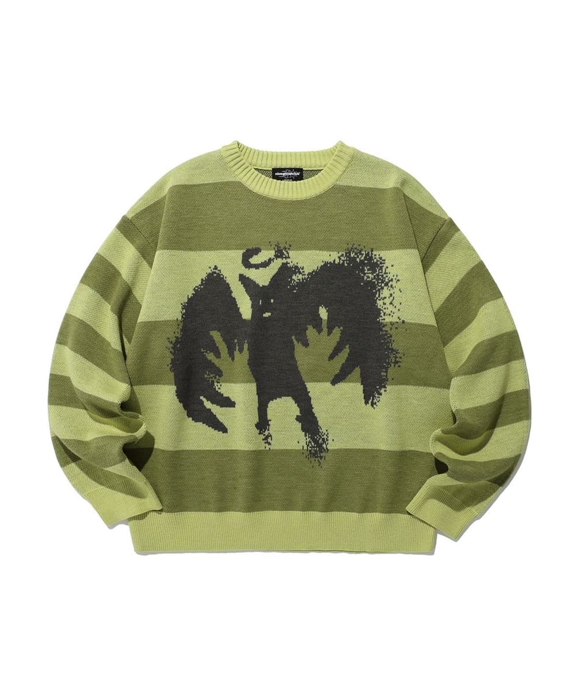 나이스고스트클럽 BABY DEVIL STRIPE KNIT_YELLOW 상품이미지1