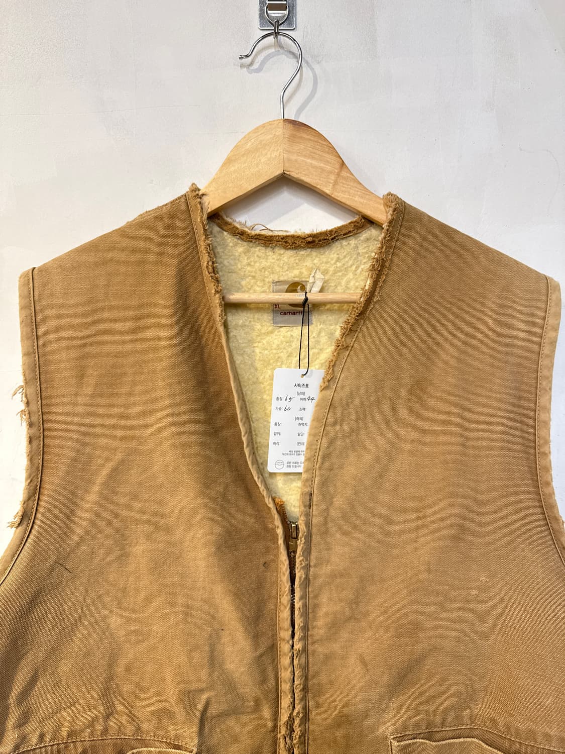 칼하트 카멜 플리스 베스트 조끼(지퍼불량) 상품이미지2