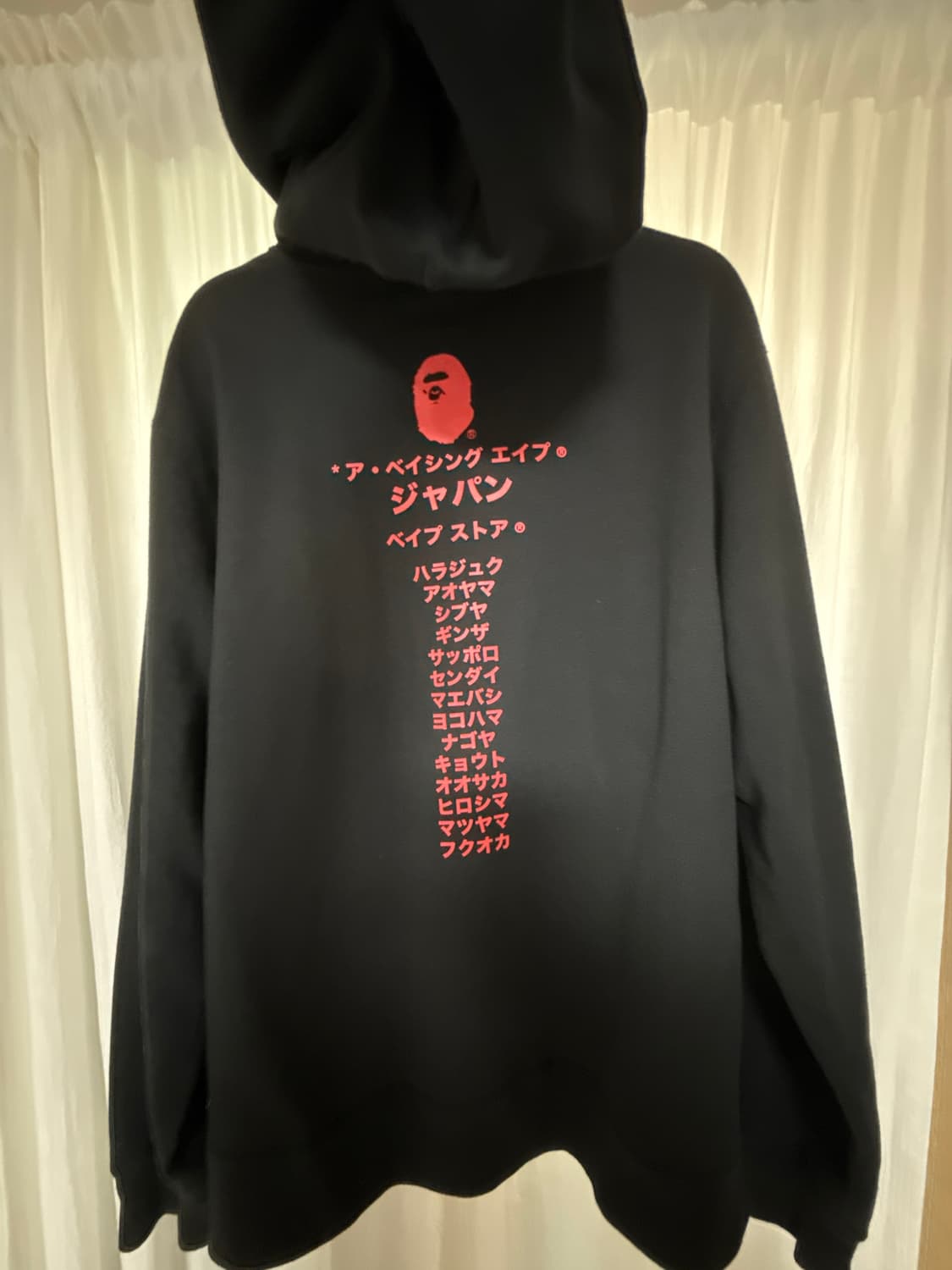 베이프 블랙 후드집업 상품이미지3