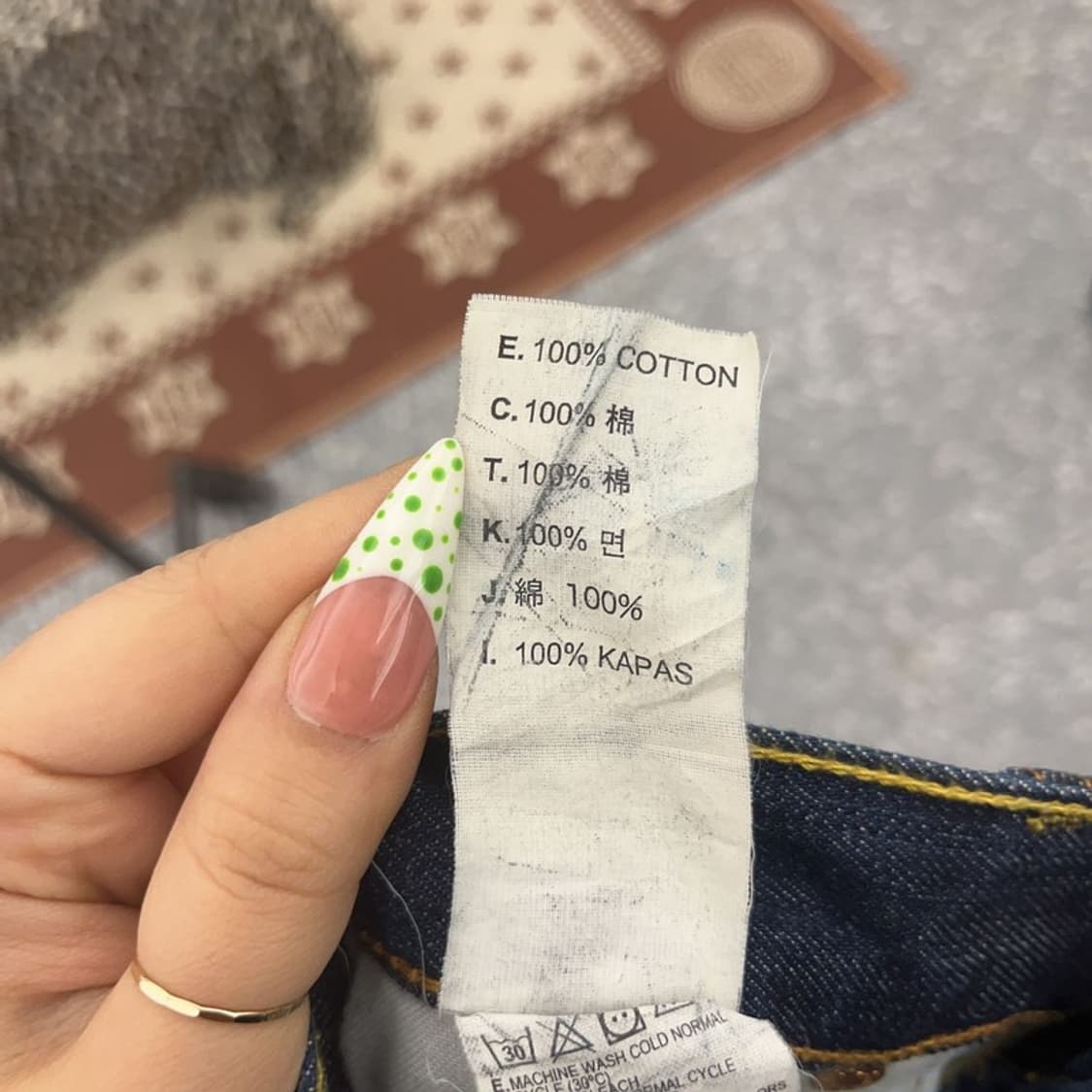 리바이스 504 올드스쿨 빈티지 워싱 데님팬츠 32인치 C09160 상품이미지6