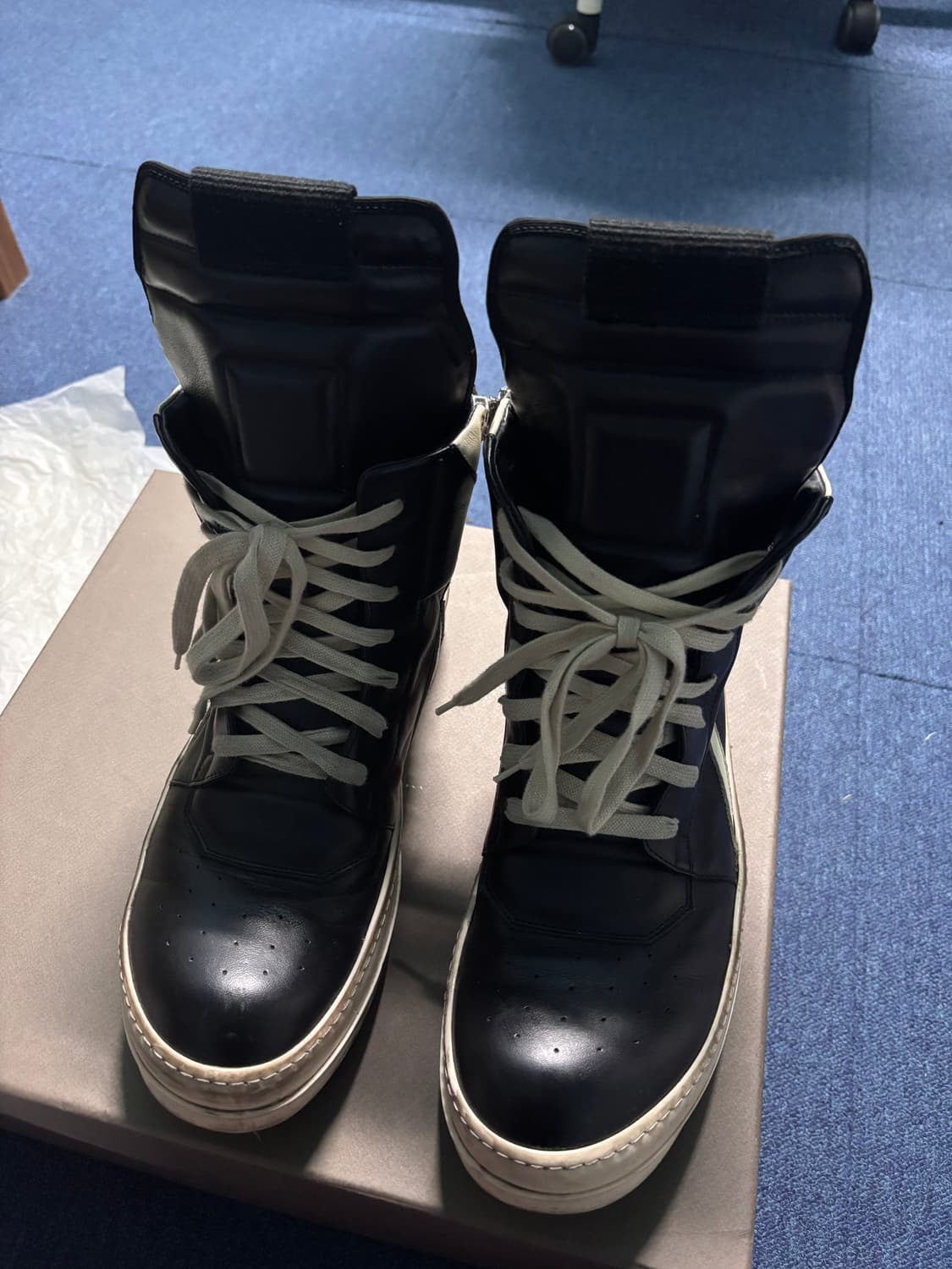 릭오웬스 지오바스켓 레더 하이탑 42.5 상품이미지2