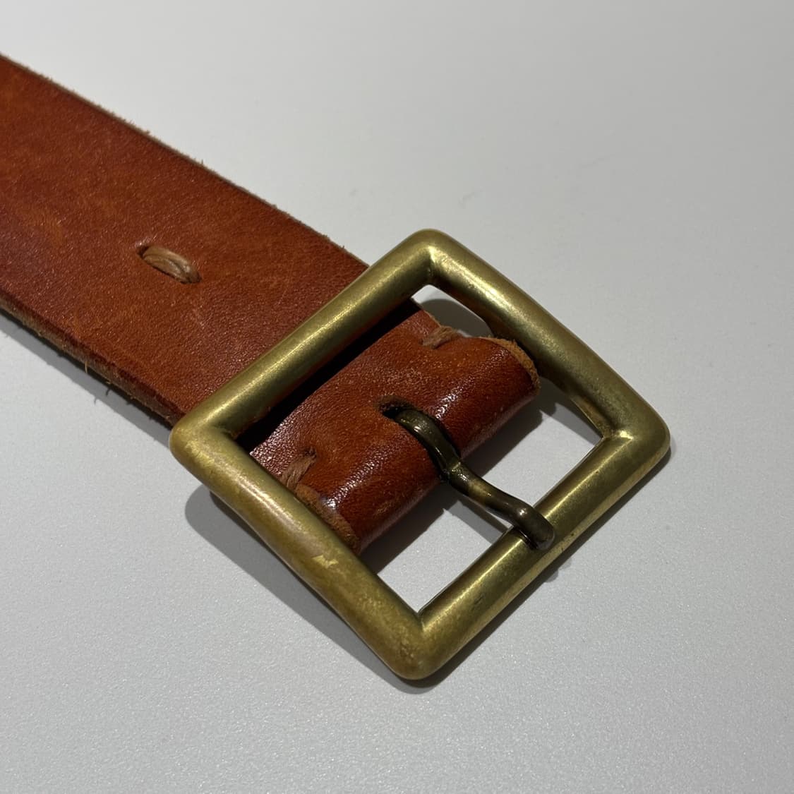 34) 비즈빔 플레인 벨트 라이트 브라운 상품이미지2