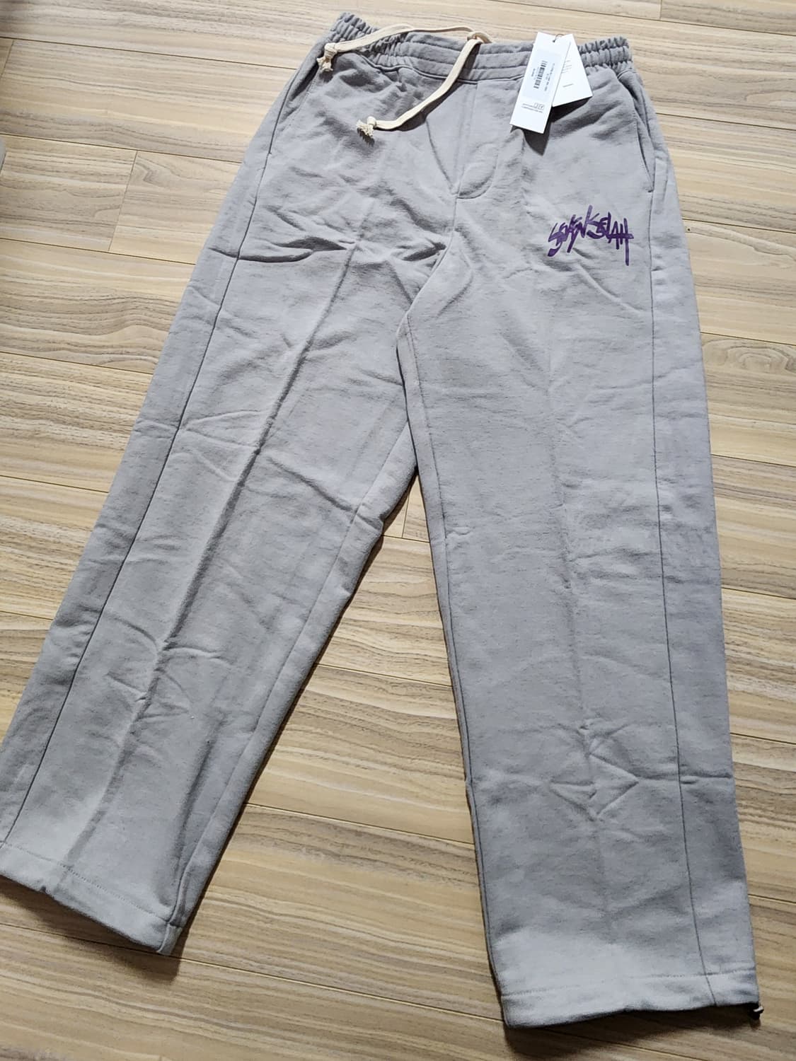 세븐셀라스마일로고스웨트팬츠그레이32 상품이미지1