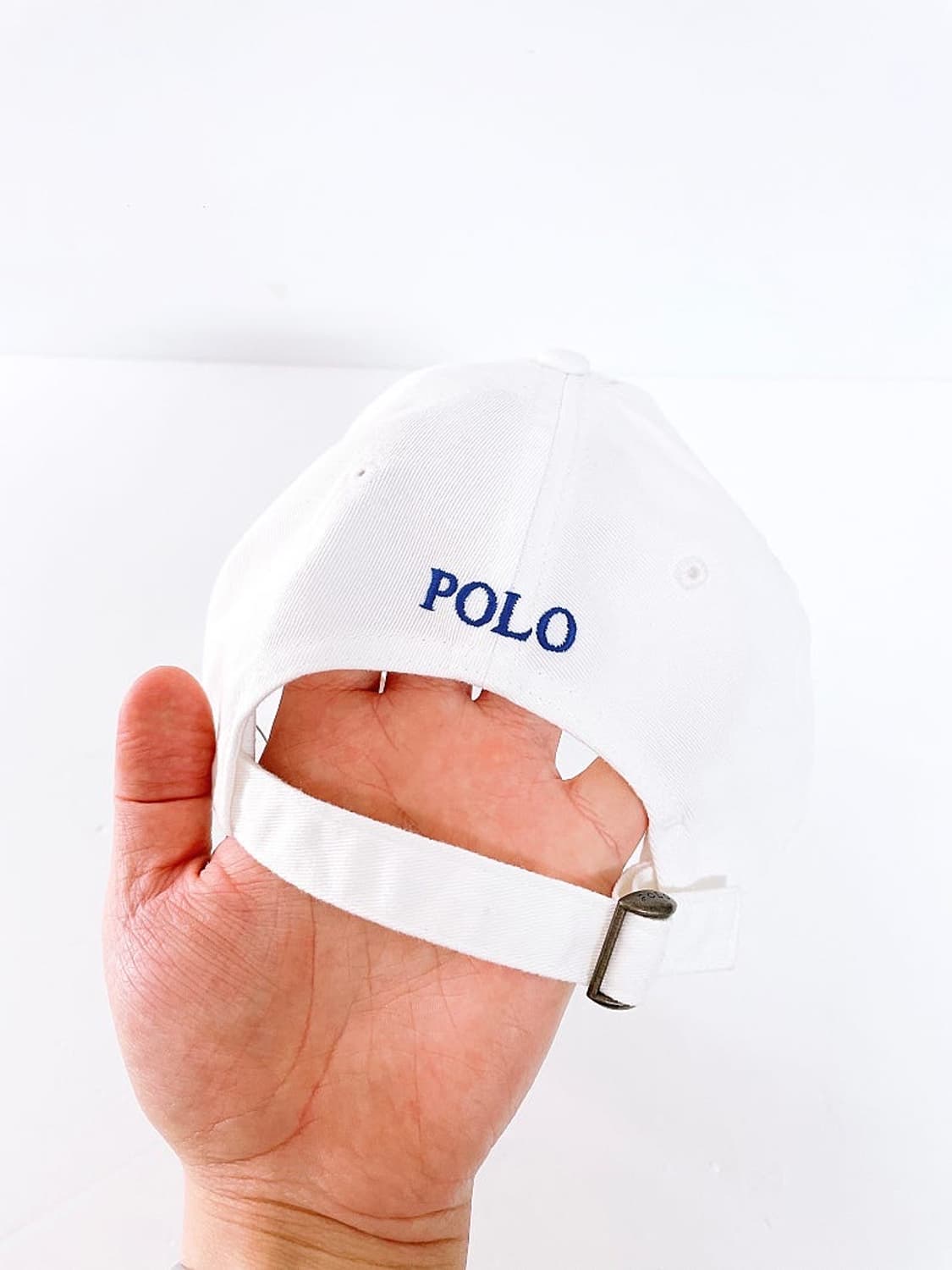 (정품/새상품) POLO 폴로 공용 화이트 자수 로고 볼캡 모자 상품이미지3