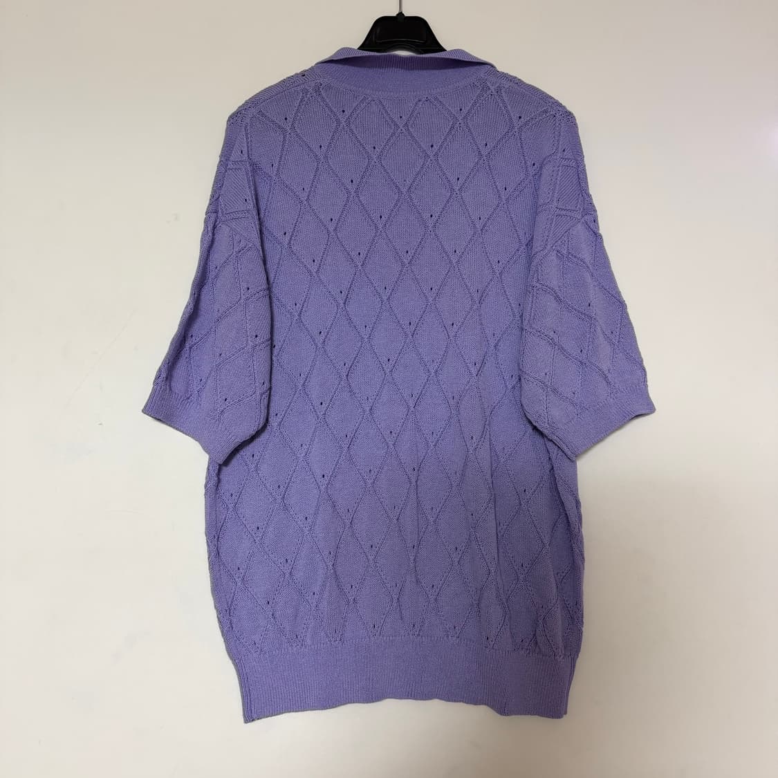 새상품 남자 봄 여름 카라넥 니트 (퍼플) 상품이미지2