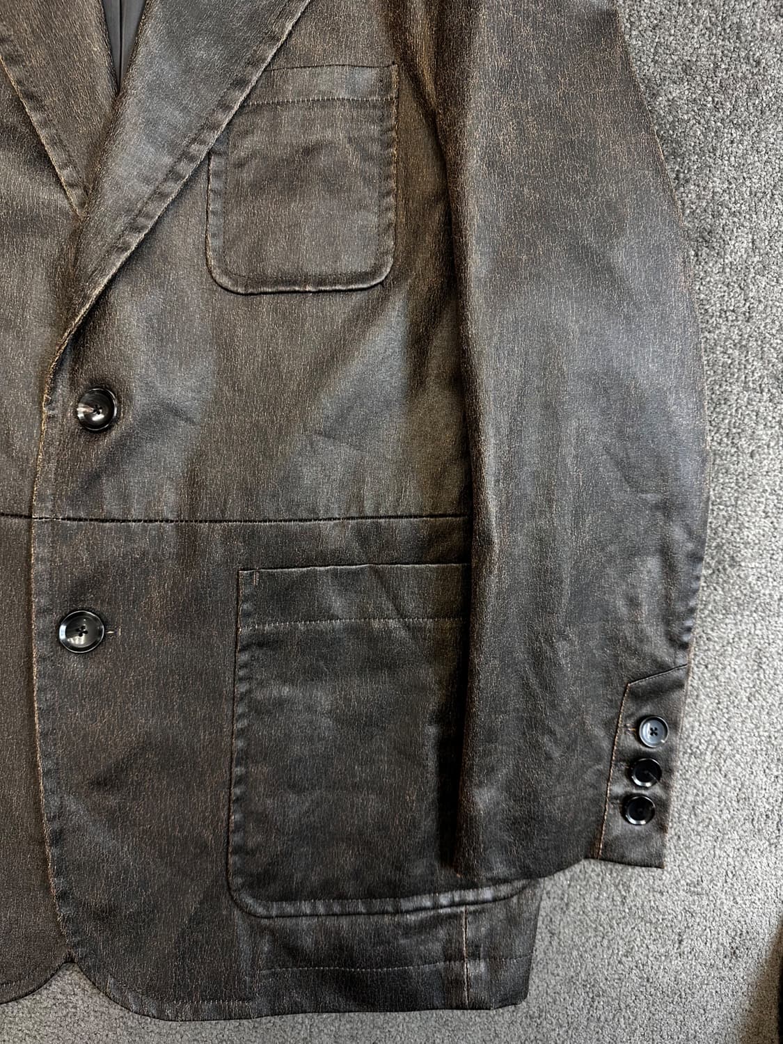 일꼬르소 코팅 블레이저 자켓 상품이미지2