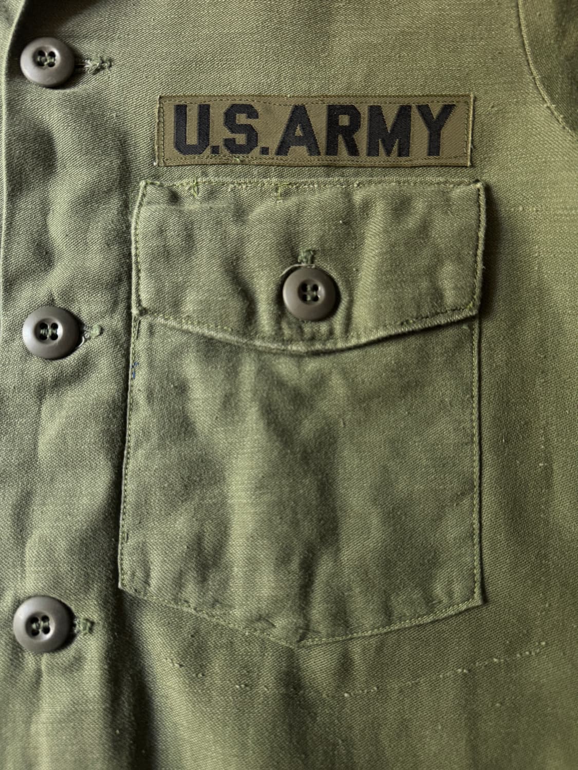 [XS]70's 오리지널 U.S ARMY OG-107 밀리터리 셔츠 상품이미지3