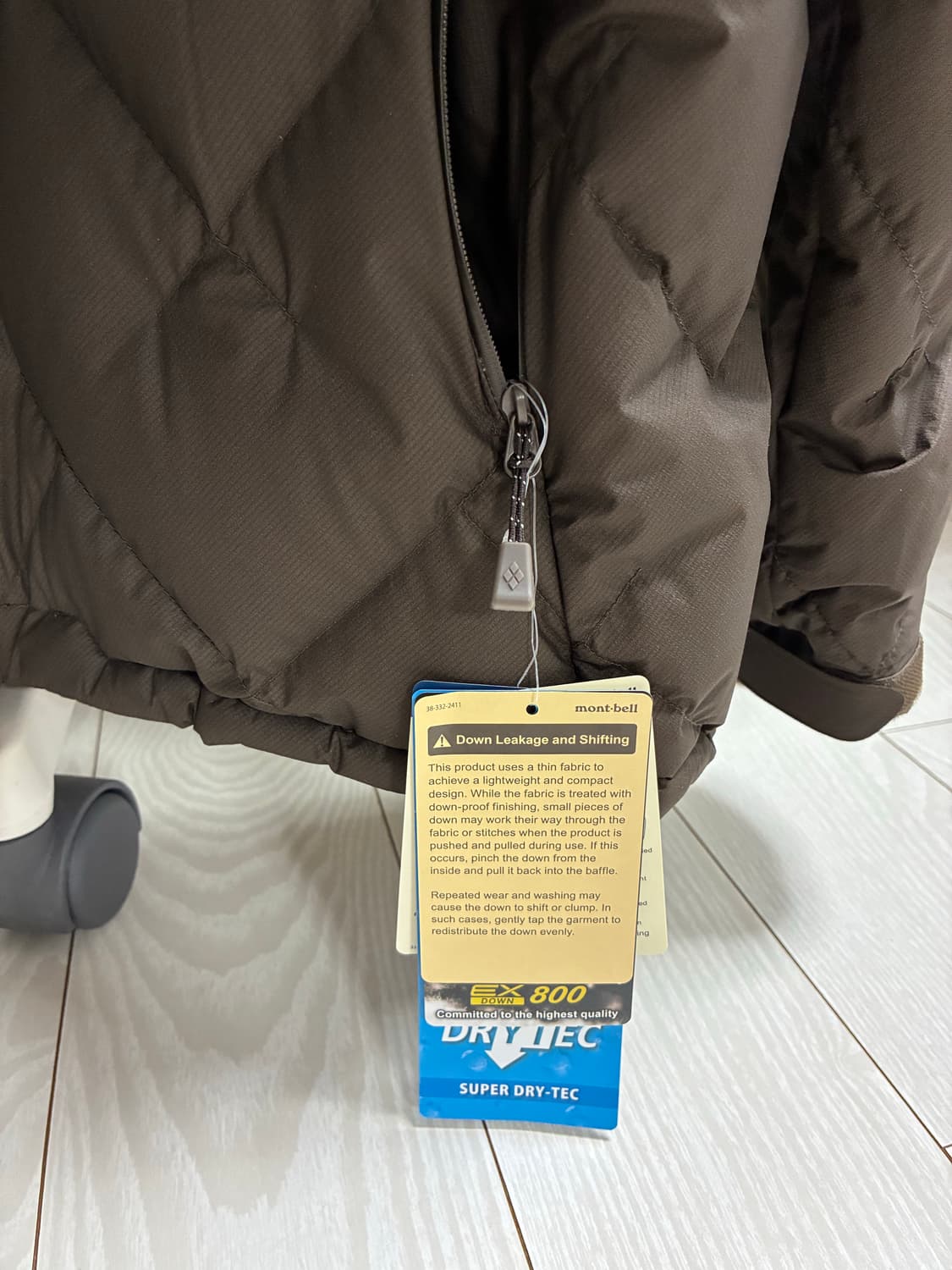 [몽벨] 퍼머프로스트 다운 라이트 자켓 여 I DARK BROWN 상품이미지4