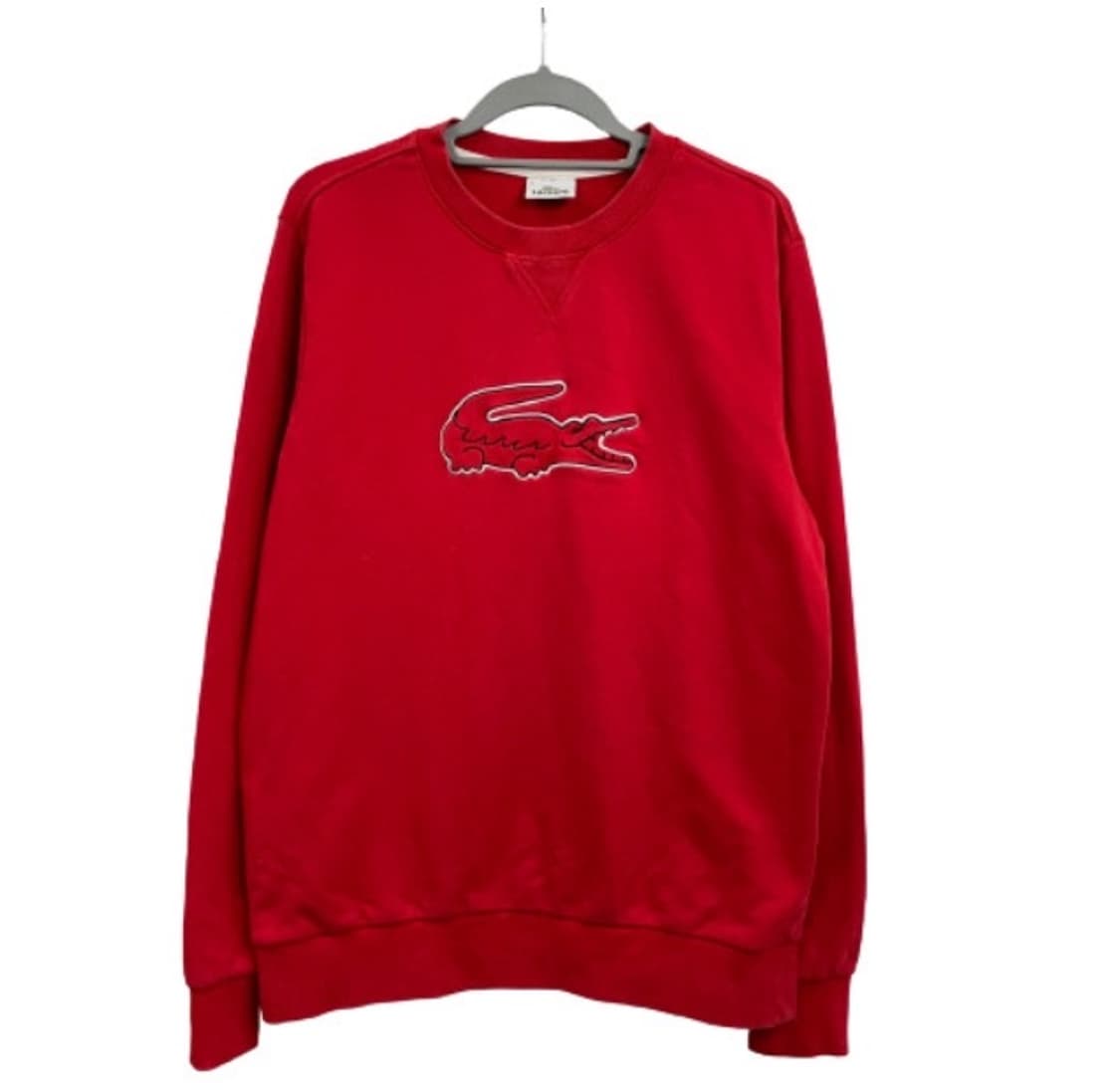 라코스테 빅로고 맨투맨 레드 XL 5사이즈 상품이미지1
