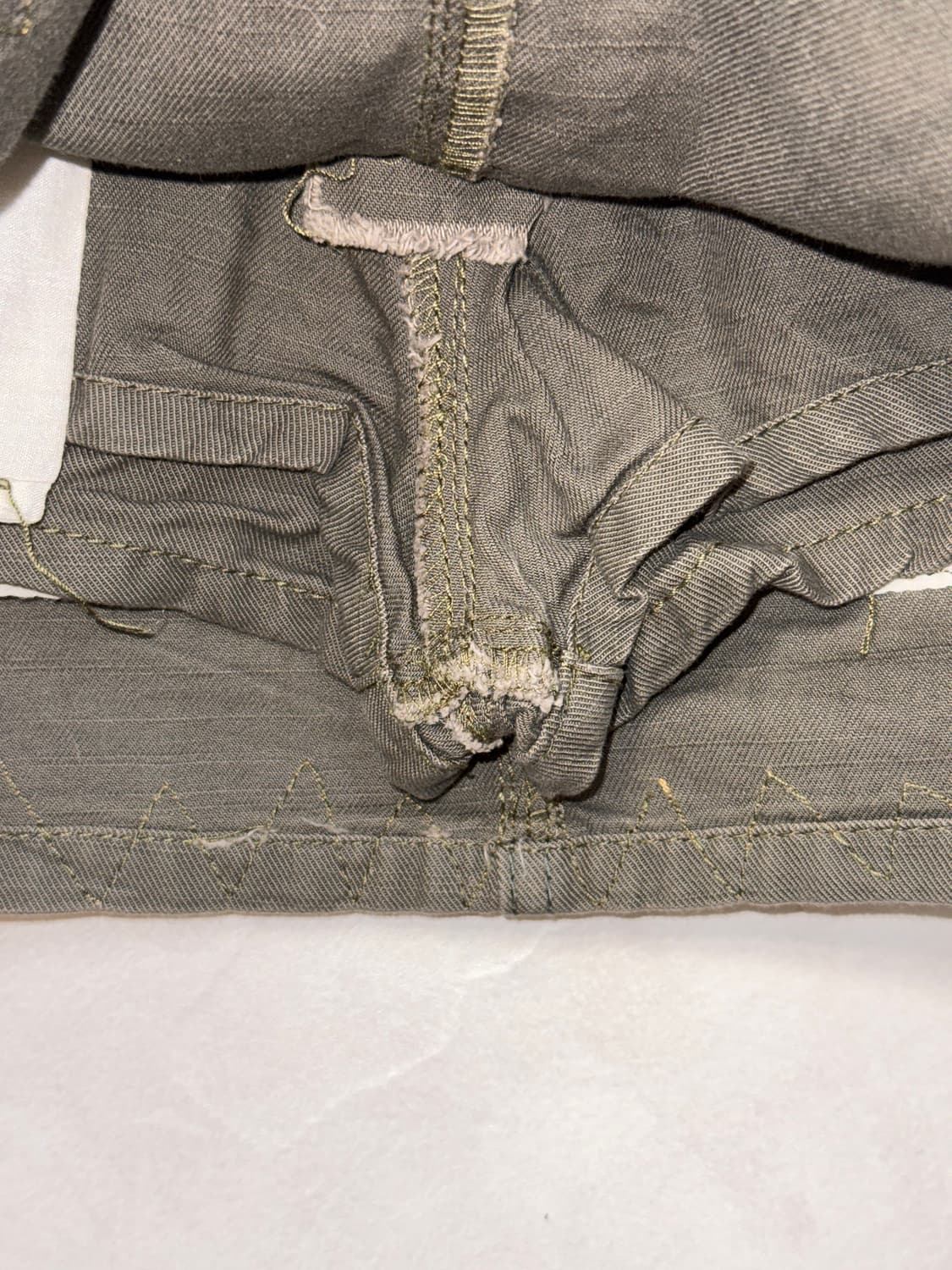 Khaki double buckle low rise mini skirt 상품이미지3