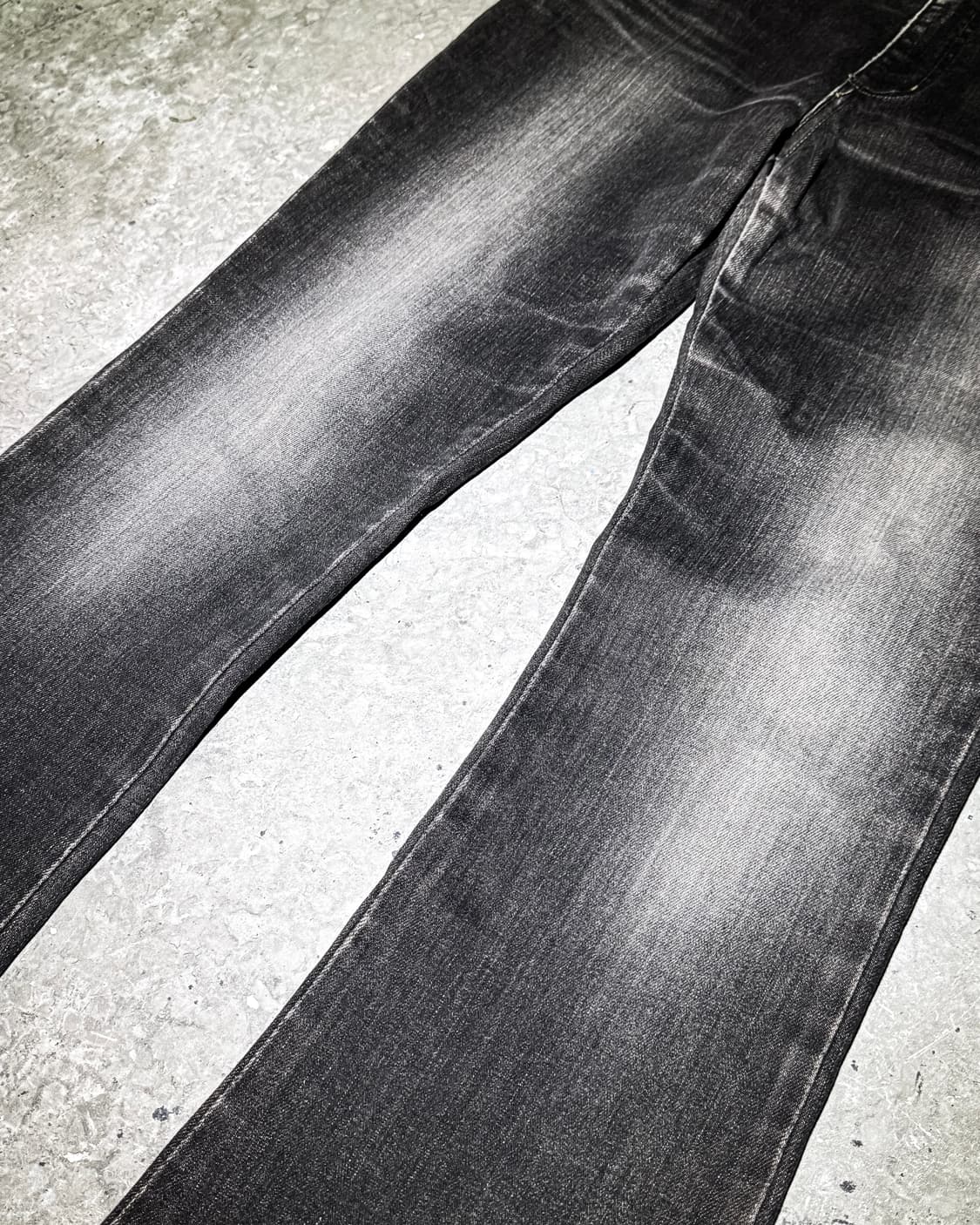 SOMETHING – Black Washed Bootcut Denim P 상품이미지4