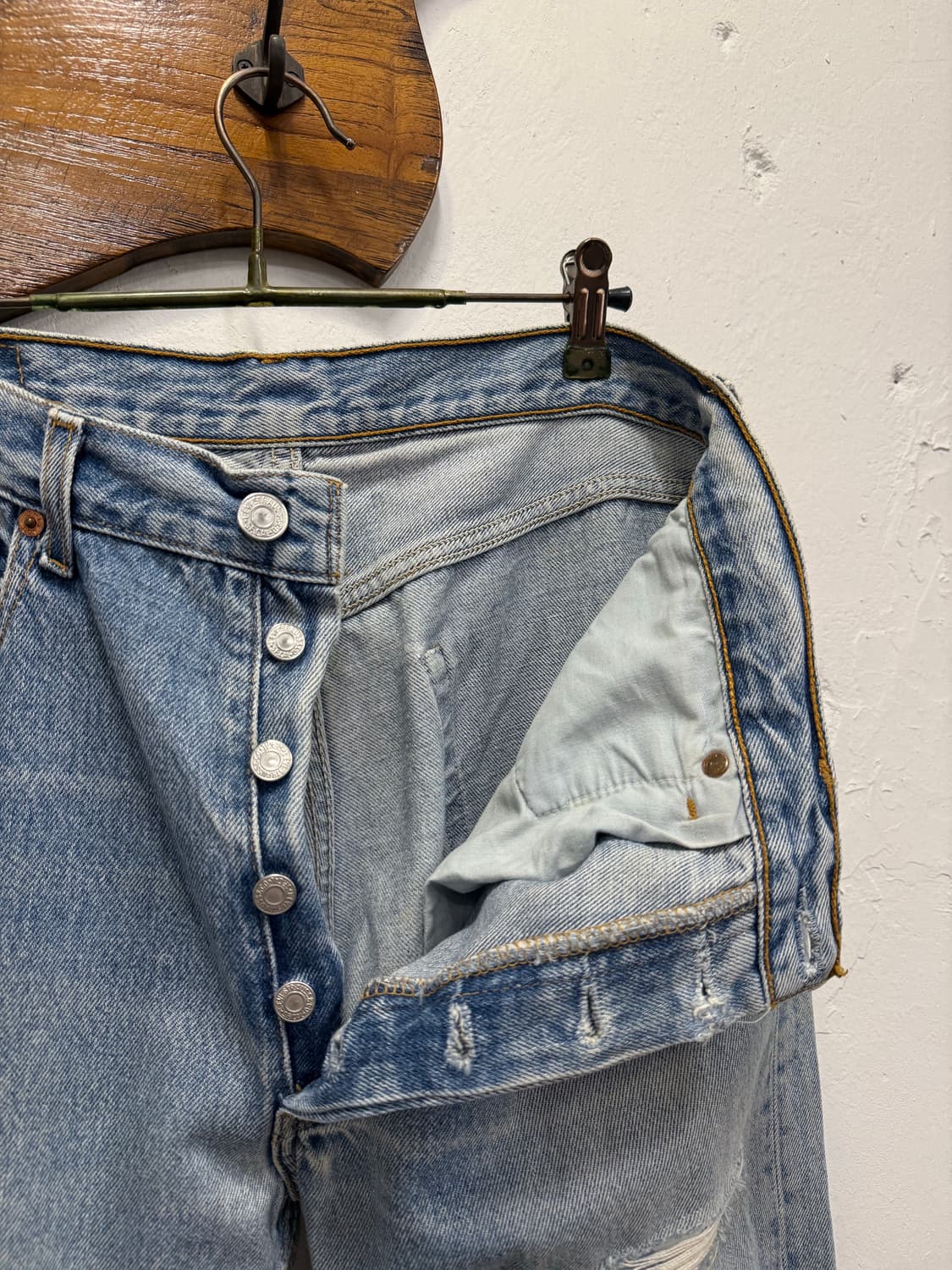 (32inch) Levis 리바이스 501 Light Blue Jeans 상품이미지7