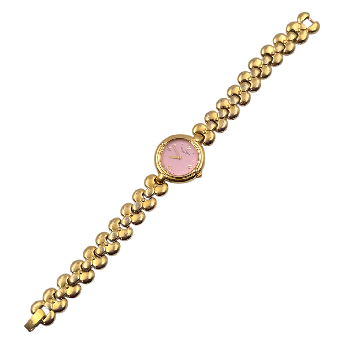 90s 꾸레쥬 베이비 핑크 꽃잎 손목 시계 상품이미지2