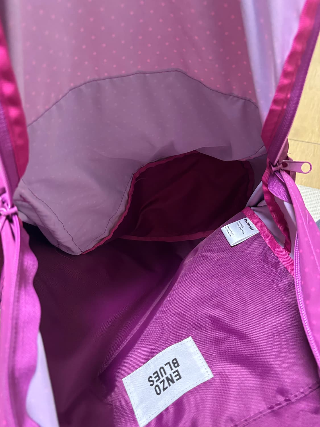 엔조블루스 도트 베이직 백팩 pink 상품이미지6